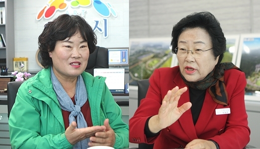 (왼쪽부터)양순 한국생활개선이천시연합회, 김경희 이천시장