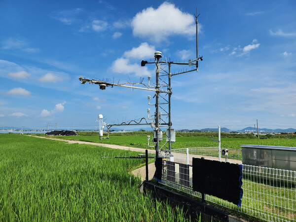 인공위성이 벼 시험포장을 촬영, 옥상에 설치된 대기복사계 등이 초분광 영상 생육자료와 대기복사, 생태환경, 기상을 상시적으로 관측해 자동으로 데이터를 수집하고 있다.